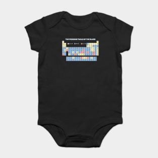 Periodic Table of The Blues Baby Bodysuit